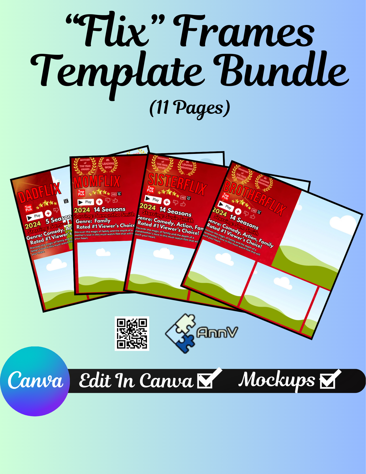 FLIX Frames Design Template Bundle