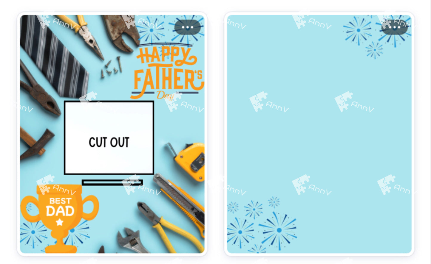Father’s Day Vending Machine Design Template (8.5x11”)