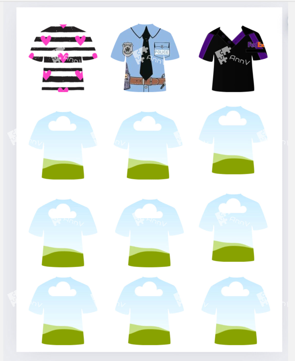 Keychain T-Shirts Design Template Bundle (2x2”)