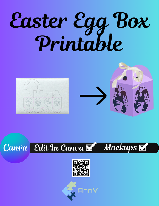 Easter Egg Box Printable