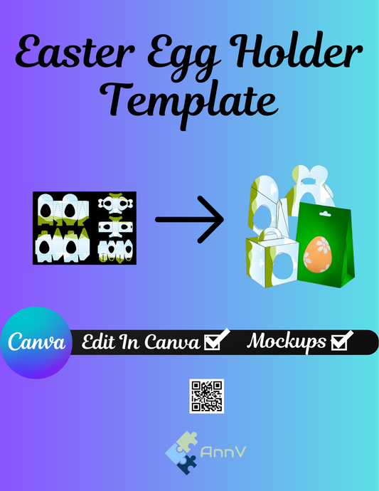 Easter Egg Holder Frames Template