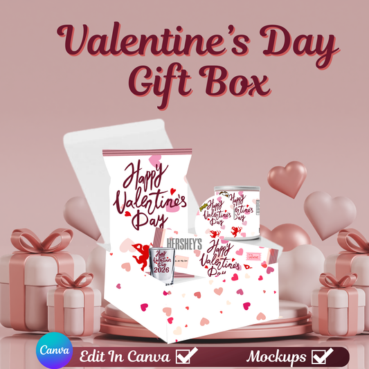 Valentine’s Day Gift Box Template