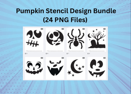 Halloween Pumpkin Stencil Bundle