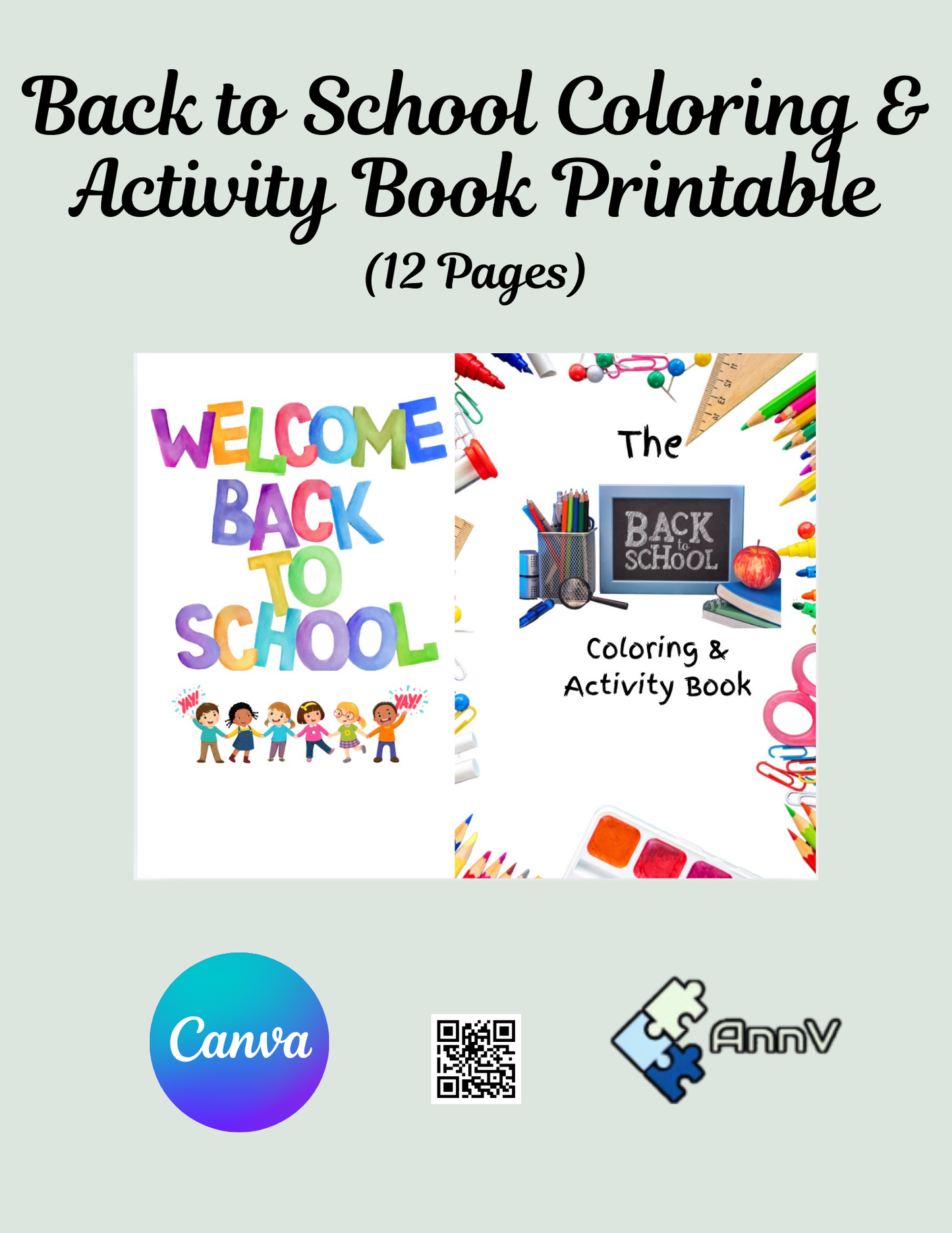 Back To School Coloring & Activity Book Printable