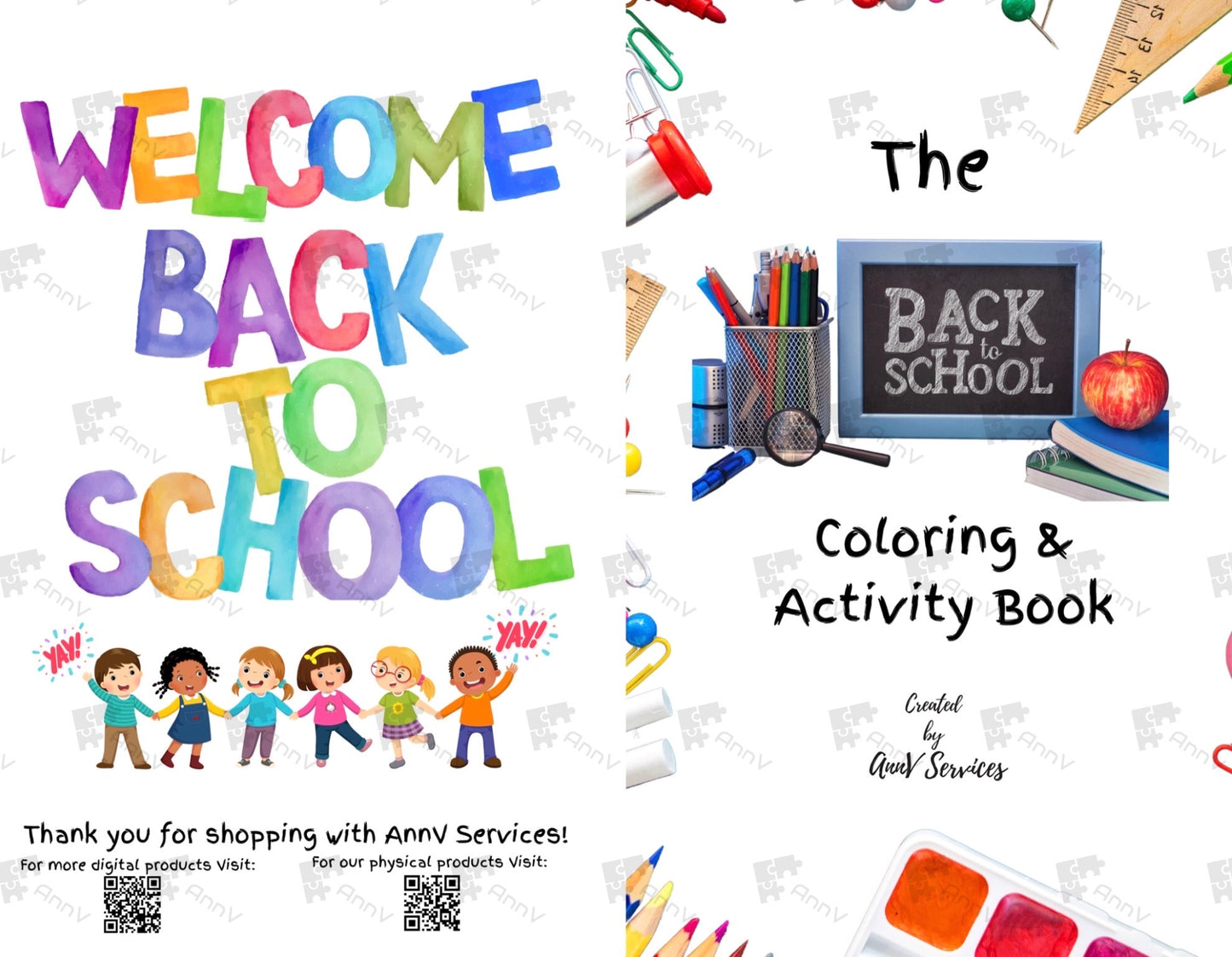 Back To School Coloring & Activity Book