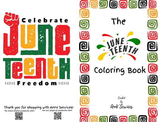 Juneteenth Coloring Book (11x8.5”)