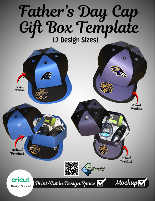 Father’s Day Cap Gift Box Template
